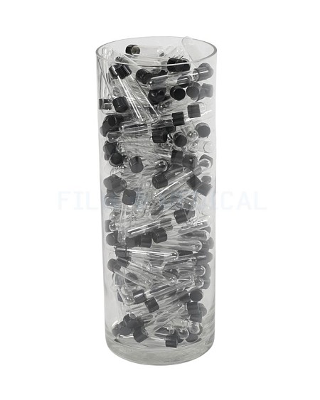 Large Lab Jar  Dressed With Black top Samples 